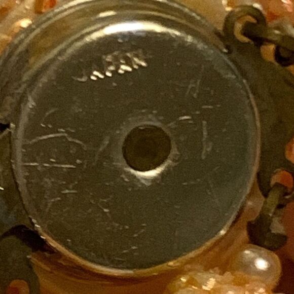 Vintage Coral Plastic Bead Multi Strand Necklace Japan - Picture 15 of 16